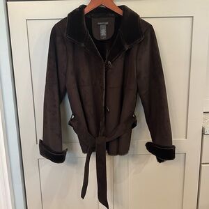 Kenneth Cole New York Brown Suede Jacket